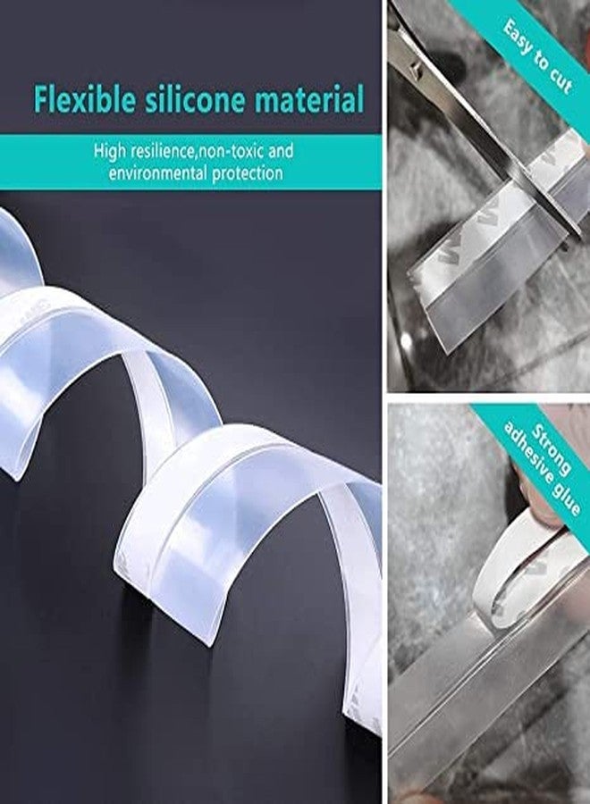 REPLEX شريط سيليكون مانع للتسرب للأبواب من ريبلكس، شريط لاصق لسد فجوات الأبواب، لاصق مانع للتسرب لفجوات النوافذ، شريط مانع لتسرب الهواء من الأبواب - 3 أمتار (أبيض) - Image 5